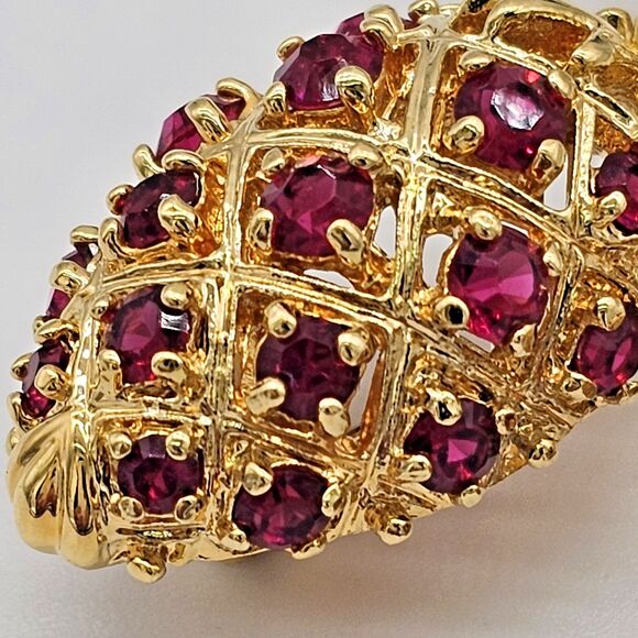 Camrose & Kross JBK Brooch Vtg  Berry Pinecone Jacqueline Kennedy Estate Pin - Picture 3 of 12